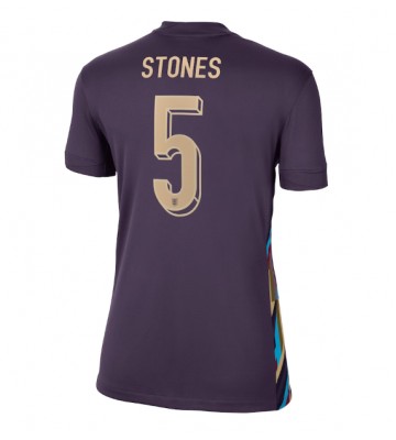 England John Stones #5 Replika Udebanetrøje Dame EM 2024 Kortærmet
